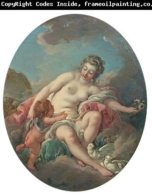 Francois Boucher Venus Restraining Cupid